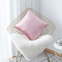 Home Brilliant Velvet Decorative Throw Pillow Cover Cushion Cover Pillow Case for Sofa Couch Chair Bed