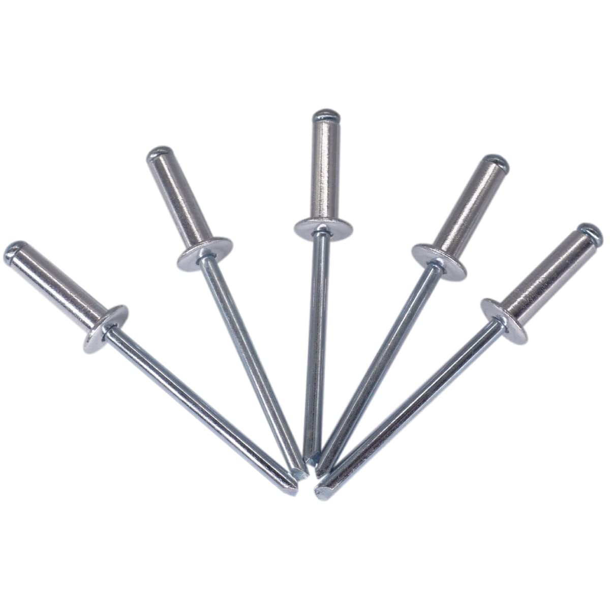 (Pack of 400 pcs) Blind Rivets 4.0 x 14 mm, Dome Head Open Type, DIN 7337, Aluminum Rivet and Steel Mandrel, Pop Rivets (400, 4.0 x 14 mm)