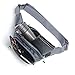 Wekine Lightweight Waist Bag 4 Zipper Pockets, Fanny Pack/Waist Packs Adjustable Belt Strap Runner, Cyclist,Hiking Outdoor Sports. (Black) (Black)