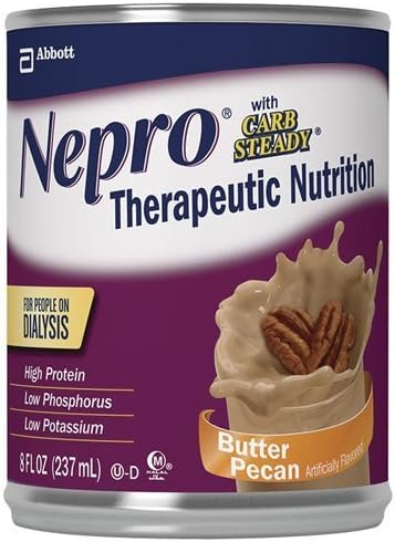 Nepro Butter Pecan Nutritional Supplement, with Carb Steady, 8 Ounce Cans, 24 Per Case *Special Cases* by Nepro