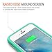 iPhone 6S Battery Case - iPhone 6 Battery Case, Trianium Atomic S iPhone 6 6S Portable Charger Charging Case [White/Turquoise]-3100mAh Battery Pack Juice Bank [MFI Apple Certified]