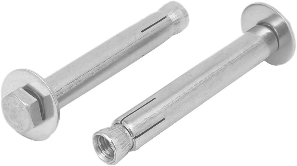 uxcell M8 x 80mm 304 Stainless Steel Hex Head Sleeve Anchor Expansion