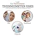 Best 2-in-1 Digital Fever Thermometer for Forehead & Ears, Medical Grade Temporal Electronic Infrared Thermometers, Dual F & C Temperature Mode, Instant Read for Baby, Infants, Kids, & Adults