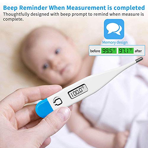 Basal Body Thermometer Waterproof, Highly Accurate 1/100th Degree