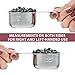 Palada Stainless Steel Metal Measuring Cups Set Small Tablespoon to 1/8 Teaspoon 7 Mini Measurement Cups Bonus 10K Recipe E-book