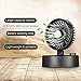 COMLIFE Oscillating Desk Fan, Rechargeable Battery Operated Fan Mini Personal Cooling Fan Powered USB 4400mAh Battery, 60 Degree Oscillation, Stepless Speed Regulation