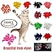 JOYJULY 100pcs Cat Nail Caps Kitten Caps Cat Caps Cat Nail Covers with 5pcs Adhesive Glue+5pcs Applicators+Instruction