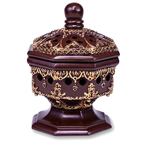 AM Charcoal Incense Burner Bakhoor Burner, Frankincense Resin Burner