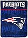 Northwest NFL New England Patriots Unisex-Adult Micro Raschel Throw Blanket, 46