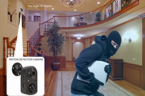Motion Detection Security Camera,eoqo 1080P PIR Security Camera with Night Vision,Battery Powered Hidden Camera Support 24 Months Standby Time - Thumbnail 4