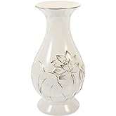 NUOBESTY Ceramic Buddhist Flower Vase Guanyin Jade Pure Bottle Decorative Buddha Flower Vase Guanyin Temple Offering with Lotus Pattern for Home Decor Office Desk Arrangement 6.88In