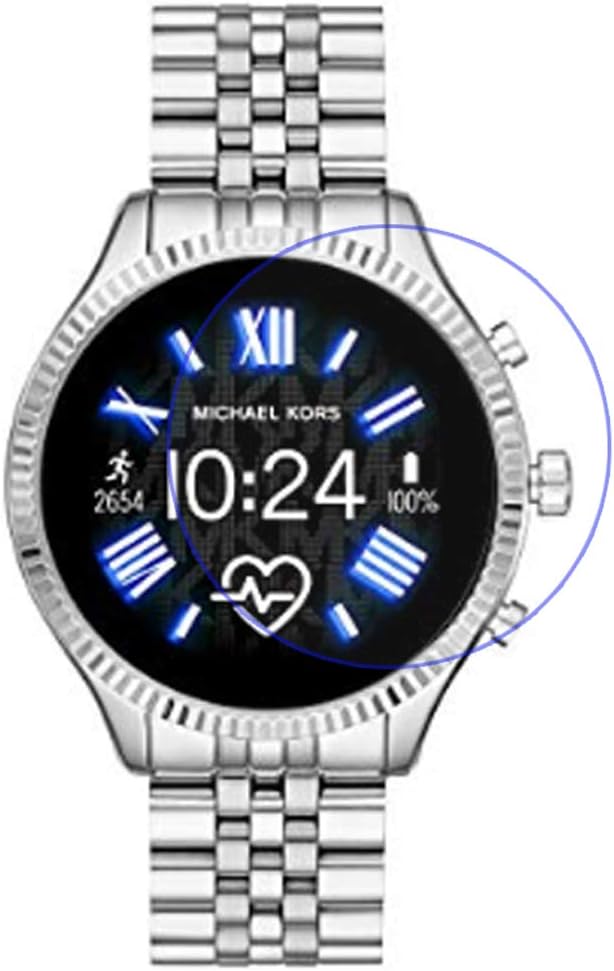 Disscool Tempered Glass Screen Protector for Michael Kors Access Lexington 2,0.33mm Thickness with Real Glass