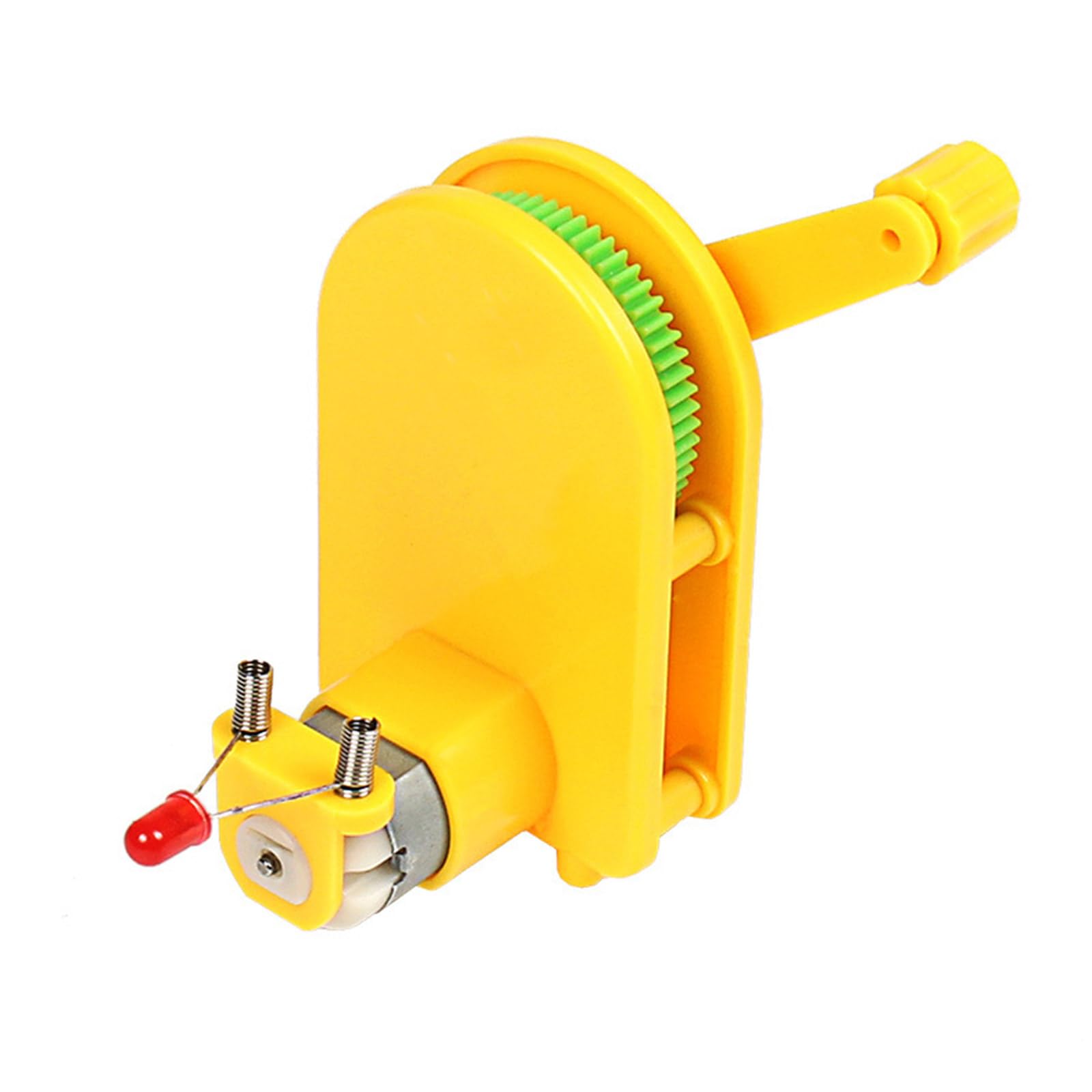 Photo 1 of MinnowXY Portable Hand Cranked Power Generator Handheld Crank Generator Science Experiments STEM Building Toy for Student Teen ABS Plastic