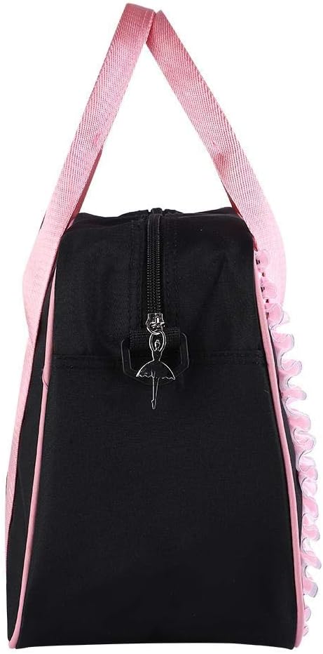 Tbest Dance Shoulder Bag,Ballet Bag Hnadbag Shouler Ballet Bag Girls Ballet Dance Kids handbag Single Shoulder Sports Zipper Bag for Kids (12 Black) - Image 5
