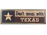 Don't Mess with Texas State Flag USA Army Military Morale Tactical Forest Velcro Patch 4.5x1.5