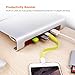 Urbo Monitor Stand with 4-USB Hub for Multi-Device Charging and Keyboard Storage that Keeps Desks Neat and Organizedthumb 1