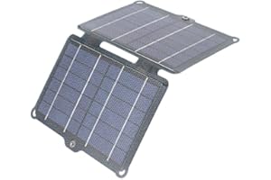 Foldable 8W Solar Panel,Portable Charger with 5V USB Output for Phones Tablets Ideal for Camping Hiking Backpacking