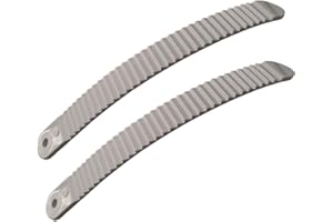 UP100 One Pair Snowboard Binding Parts Ankle Toe Ladder Straps & Ratchet Buckle for Snowboard Shoes White