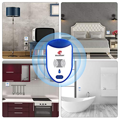 ELLASSAY Ultrasonic Pest Repeller Plug in,Electronic Insects Repellent LED Night Light 2 Pack Humane Effectively Resistance Mice, Bugs, Ants, Mosquitos, Rats, Spiders, Roaches for Indoor - Thumbnail 3