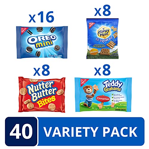 OREO Mini, Nutter Butter Bites, Cinnamon Teddy Grahams & Honey Maid Lil