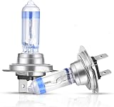 AGPTEK H7 Headlight Bulbs 55W 12V Dual Beam 3000 Lumen Blue Coated Xenon Style view 1