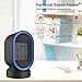 Fitfirst Ceramic Space Heater, ETL Listed Portable Mini Desktop Heater Indoor Use, 2s Quick Heat-up, Ultra Quite, Auto-Oscillation for Office Table Home Dorm (600W)