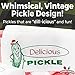Durable, Retro Design 6.5 in Dill Pickle Bag 200 Pack. Turn Your Party into a Carnival with Classic Vintage Paper Snack Sacks That Keep Pickles Fresh. Mess-Free Bags for Fundraiser or Concession Stand