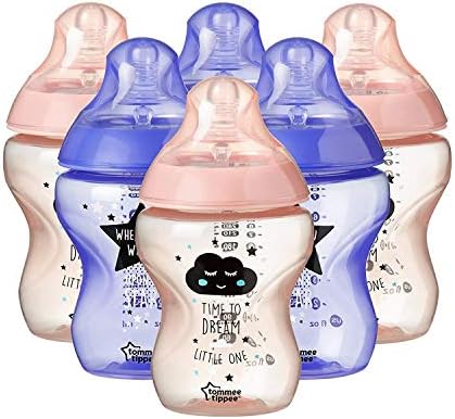 tommee tippee pink and purple bottles