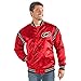 STARTER NHL Carolina Hurricanes Men's The Enforcer Satin Jacket, Large, Red