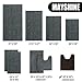 MAYSHINE Around Toilet Area Rug | Soft Non-Slip Bathroom Mat, Absorbent Microfiber, Machine Washable | Alfombra de Baño para Inodoro, Antideslizante y Lavable | Luxury Mat | 24