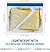Reusable Storage Bags (EXTRA THICK Set of 6) + Bonus Stainless Steel Straws - Plastic Free Ziplock Food Baggies - Perfect Size for Snack, Sandwich, Kids Lunch - Zipper Lock Top Bag - Freezer, BPA Safe