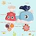 Ancaixin Baby Bath Toy Waterfall Tub Games for Toddlers Non Toxic Bathtime Fun Waterstation for 1 Year Old with 2 Cups and 4 Spinning Gears