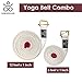 Samadhaan Double Thickness Short and Long Adjustable Yoga Strap with Carrying Box. Useful for Daily Stretching, Yoga, Pilates, Physical Therapy and Fitness – Combo of 2 (12ft and 6ft)thumb 4