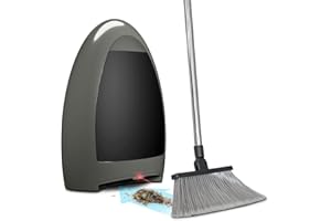 EYE-VAC EyeVac Home Touchless Vacuum, Dual High Efficiency Filtration, Corded, Bagless, Automatic Sensors, 1000 Watt (Stone w/Black Canister)