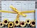 Creative Hobbies Magnetic Weekly Calendar Memo Grocery List Notepad Set, 52 Sheets with Pen & Decorative Magnet - Sunflowers