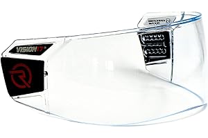 Hockeyninja HIRO Visor Locking Hockey Visor with Anti Fog and Anti Scratch Coating - Impact Resistant - Universal Helmet Fit with Premium Mounting Hardware Included - CE Certified