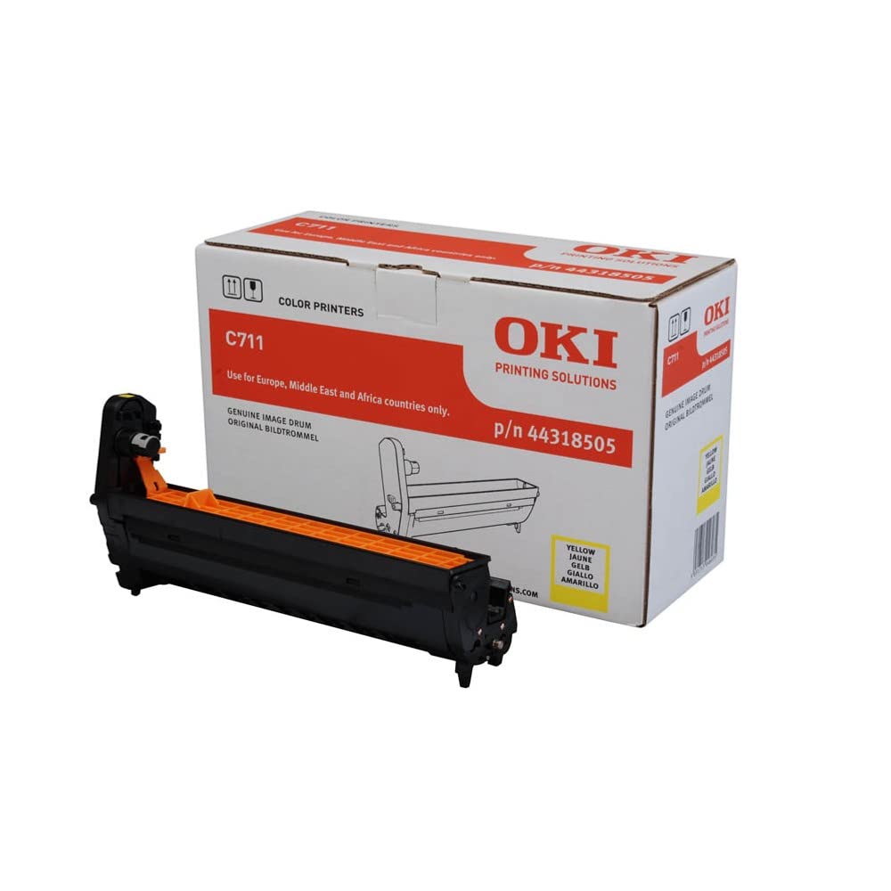 OKI C711 Laser Drum Unit Page Life 20000pp Yellow Ref 44318505