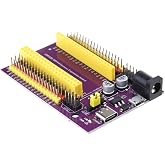 Expansion Board for 38-Pin ESP32, Breakout Board Compatible with NodeMCU-32S, ESP-WROOM-32D/32U, ESP-WROVER, Solder-Free with Multiple Power Inputs, 1 Pack