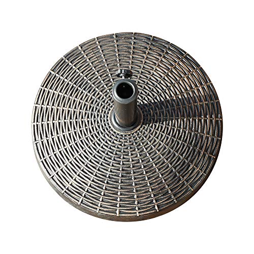 COBANA Patio Umbrella Base with Wheels, HeavyDuty Stand Resin Weights