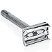 6 Piece Shaving Gift Kit - Includes Badger Hair Shaving Brush,Double Edge Safety Razor,Chrome Stand,Bowl,Shaving Soap,2 Replacement Blades