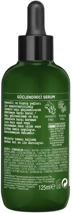 L'Oreal Botanicals Ginger & Coriander Fragile Hair Vegan Potion 125ml (Packaging May Vary), 125 ml (Pack of 1) - Image 3