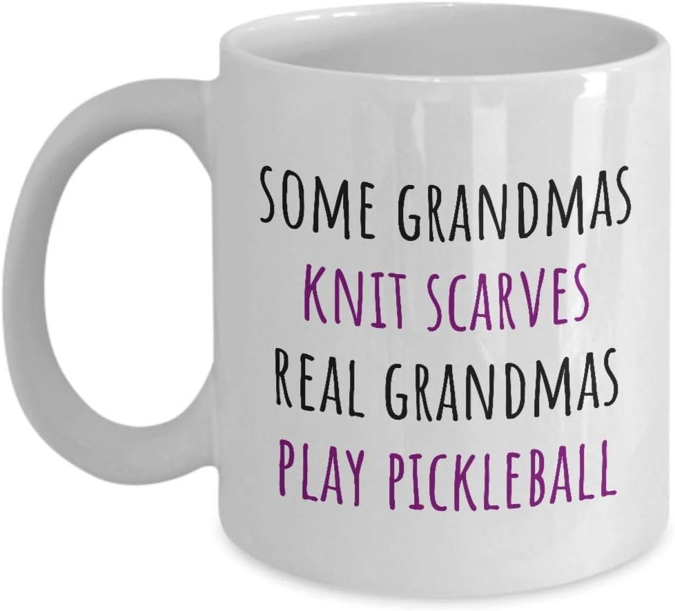 Pickleball Grandma Gift Pickleball Coffee Mug Real Grandmas Play Pickleball