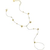 RATVIU Toe Anklets for Women 18K Gold Plated Toe Ring Anklets Dainty Cross Heart Beads CZ Ankle Bracelet Waterproof Beach Barefoot Sandals Foot Chain Jewelry