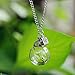 Rinhoo Wish Necklace Real Dandelion Seed Necklace Floating Charms Pendant Necklace Bridesmaids Gift