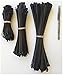 400 Assorted Cable Ties, Manufactured using UV Resistant Virgin Nylon. 4”, 8” and 11” UV Black Premium Zip Ties by USA Strong Products (4