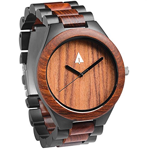treehut mens wooden bamboo watch