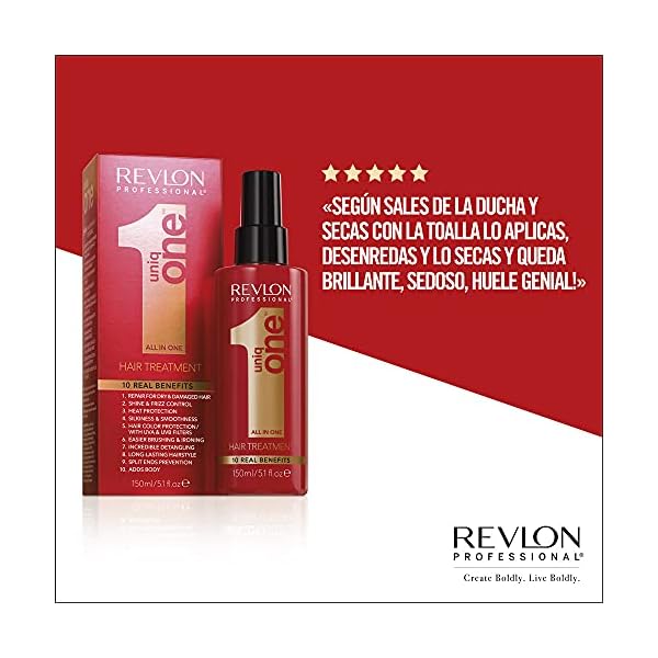 Revlon-UniqONE-Professional-Hair-Treatment Revlon UniqONE Professional Leave In Conditioner, Gifts For Women / Men, Vegan Hair Treatment For Shine & Frizz Control…