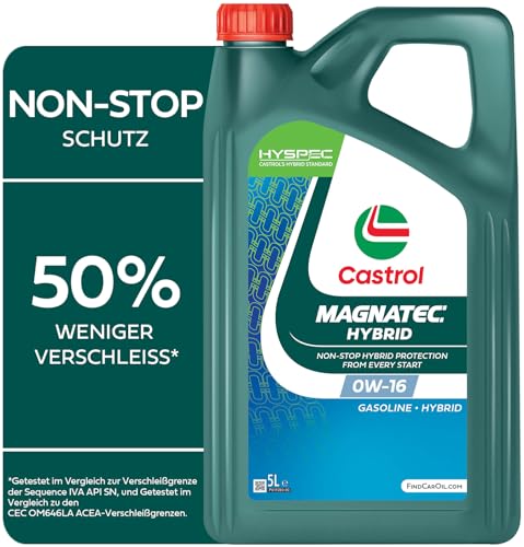 Castrol MAGNATEC Hybrid 0W-16 Volsynthetische Motorolie, 5L
