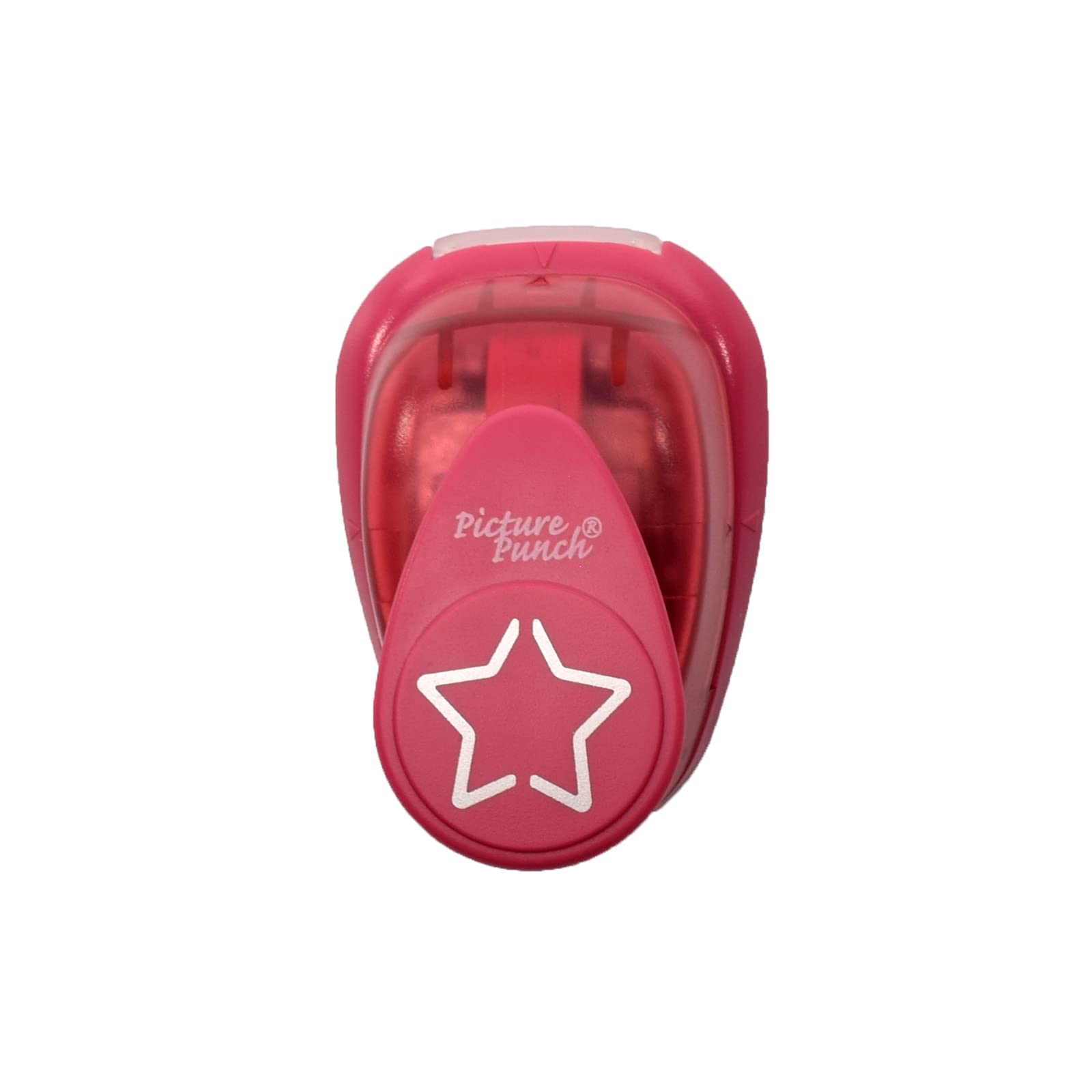 Vaessen Creative Pop-Up Punch - 3D Star - Craft Paper Punch - 2,2 x 2,4 cm - Circle Cutter for Crafting and Card Making