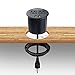 Desktop Power Grommet with 2 Power Socket & 2 USB Charging Ports.Desk Power Grommet for Desk Table Durable Plastic Top,with 6Ft Heavy Duty Extension Cord and Easy Mounting